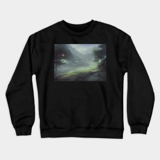 landscape pictures for wall grassy Crewneck Sweatshirt